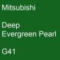 Preview: Mitsubishi, Deep Evergreen Pearl, G41.